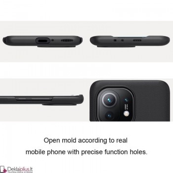 Nillkin Frosted shield plastikinis dėklas - juodas (Xiaomi Mi 11) Nillkin Frosted shield plastikinis dėklas - juodas (Xiaomi Mi 11)